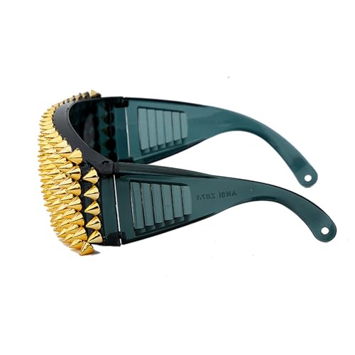 Punkstile Nieten Besetzt Sonnenbrille Mit UV400 Schutz Für Frauen Männer Unisex Alltag Halloween Brille Party Tragen Mode Mode Punkstile Nieten Besetzt Sonnenbrille Mit UV400 Schutz Für Frauen Männer Unisex Alltag Halloween Brille Party Tragen Mode Mode von FIRSTXIU