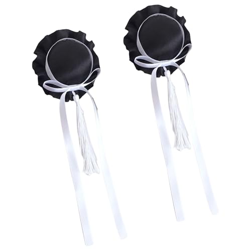 Quasten Ribbon Bowknot Haarclip Für Frauen Haarbrötchen Bowknot Haircip Cosplay Kostüm Brötchen 1Pair Accessoire Quasten Ribbon Bowknot Haarclip Für Frauen Haarbrötchen Bowknot Haircip Cosplay Kostüm Brötchen 1Pair Accessoire von FIRSTXIU