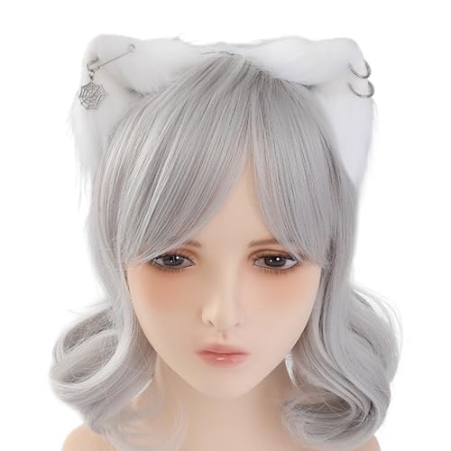 Realistische Katzen Ohrstöpsel Färte Party Plüsch Kopfbedeckung Film Enthusiasten Cosplay Animes Make Up Hairband Erwachsener Größe Make Up Für Waschen Von Gesicht Mädchen Bequem von FIRSTXIU