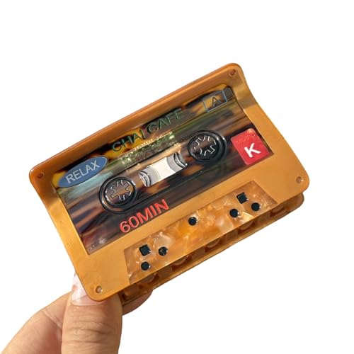 Retro Acetat Cartoon Haarclip Nostalgische Saxophon Design Leicht Für Modische Frauen Nostalgische Kassetten Haarklaue von FIRSTXIU