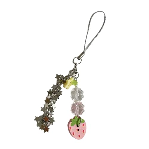 Retro Styles Schöne Star Button Schlüsselbutton Anime Inspirierte Legierungslokalanhänger Telefon Lanyard Accessoire Für Frauen Mädchen Geschenk Mädchen Charme von FIRSTXIU