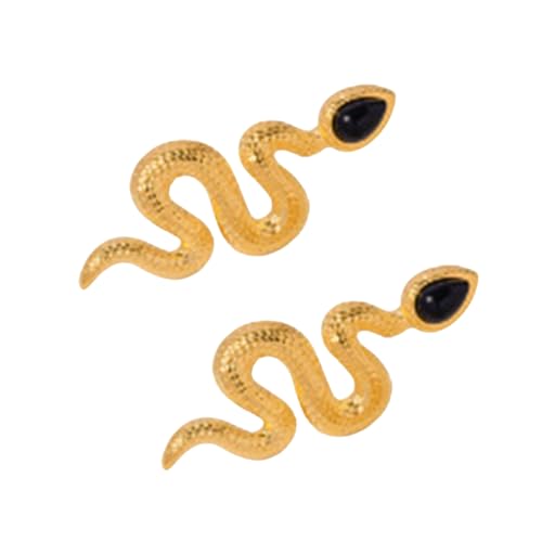 Schlangenform Ohrringe Dangle Ohrringe Tierschmuck Legierung Textur Ohrzubehör Perfekt Für Modepersonen Professionelle Frauen Accessoires von FIRSTXIU