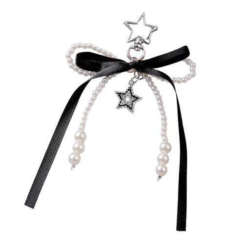 Schöne Bögen Keyring Star Keychain Charm Creative Car Schlüsselkette Ästhetische Keyrings Anhänger Ornamente Tasche Charme Star Keychain Tasche Kreative Schlüsselringe Ästhetische Autodekoration von FIRSTXIU