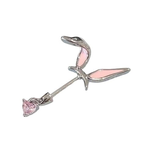 Schöne Kaninchen Ohrmanschette Knorpel Piercing Pfirsich Tierschmuck Allergie Resistente Leichtmetallschsten Für Frauen Mädchen Geschenk Zierter Kaninchen Ohrringe Für Tägliche Verschleiß von FIRSTXIU