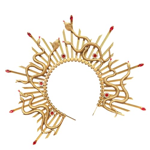Snake Crowns Haarband Haarstyling Accessoire Für Frauen Mädchen Nicht Überrutschen Dekorative Kronenstücke Hairhoop Party Header Accessoire Handgefertigte Haare von FIRSTXIU