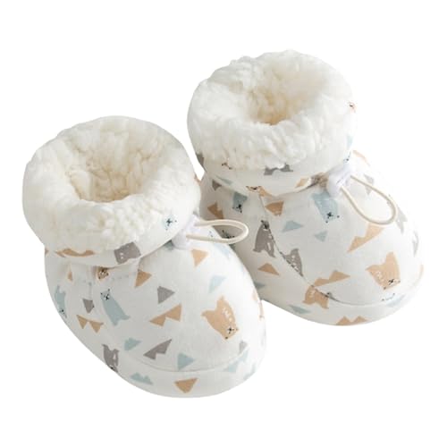 Sneaker Babyschuhe Weiche Sohlen Gedruckte Muster Erste Wanderschuhe Für Baby 0-6 Monate Voralker Schuhe Warmes Walking von FIRSTXIU