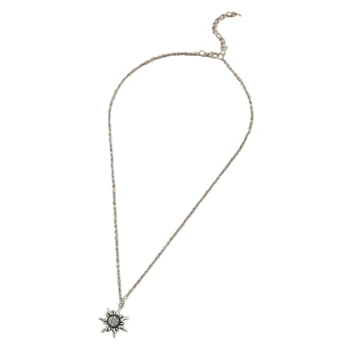 Sonne Anhänger Halskette Verstellbares Schnur Schlangeschlag Kette Choker Unisex Neckchain Accessoire Handgefertigtes Schmuck Geschenk Für Frauen Elegante Halskette von FIRSTXIU