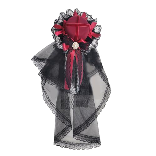 Spitze Bowtie Schleier Hat Haarclip Für Frauen Ribbon Bowknot Haarnadel Dark Serie 2000s Maid Hair Cosplay Dekoration Kostüm Accessoire Spitze Bowtie Schleier Hat Haarclip Für Frauen Ribbon Bowknot Haarnadel Dark Serie 2000s Maid Hair Cosplay Dekoration Kostüm Accessoire von FIRSTXIU
