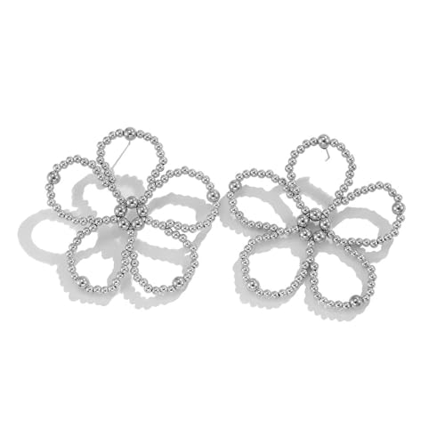 Sprudelnde Blumenkristallohrringe Schimmernden Perlenohrringen Ohr Schmuck Für Partys Und Abendveranstaltung Ohrstollen Schmuck von FIRSTXIU