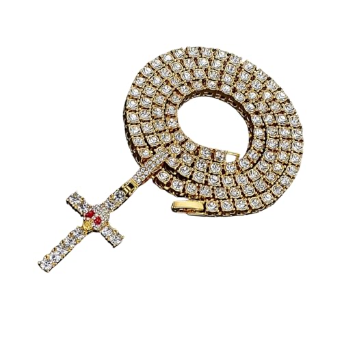 Sprudelnde Schmuck Halskette Religiöse Kette Halskette Strassstruktur Textur Mode Accessoire Party Schmuck Accessoire Für Männer Funkeln Sprudelnde Schmuck Halskette Religiöse Kette Halskette Strassstruktur Textur Mode Accessoire Party Schmuck Accessoire Für Männer Funkeln von FIRSTXIU