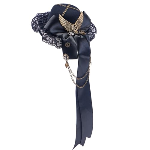 Steampunk Top Victorians Haarclip Mit Bowknot Unisex Kostüm Fedoras Halloween Party Kopfbedeckung Für Festival von FIRSTXIU