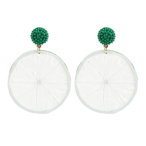 Stilvolle Acrylohrringe Obst Themenohr Anhänger Schöne Früchte Ohrenbauer Modische Ohren Ornament Für Täglich Kreative Obstohrringe Tragen von FIRSTXIU