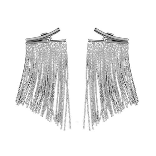 Stilvolle Metall Dangle Ohrringe Einzigartige Quasten Auffällige Rand Ohrhörer Accessoires Für Frauen Einzigartige von FIRSTXIU