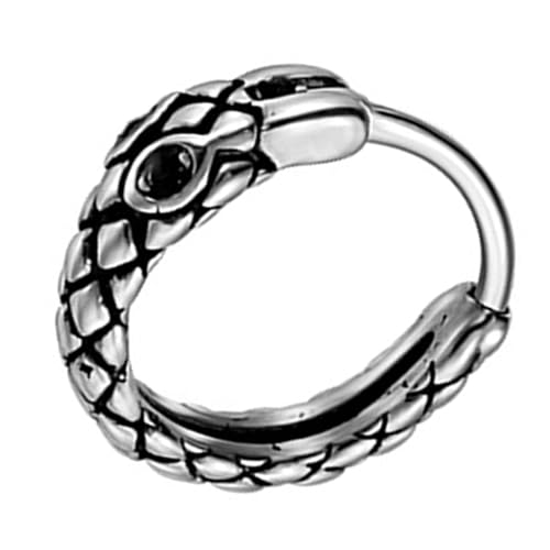 Stilvolle Punk Schlangenohrringe Auffällige Ohrringe Legierungstextur Bequeme Schlange Für Tägliche Verschleiß Und Partys Jugendlich von FIRSTXIU