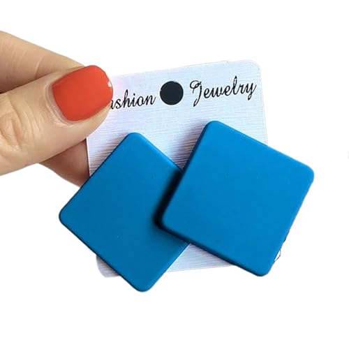 Stilvolle Süßigkeiten Farbohrringe Für Frauen Geometrische Acrylohrohrschstene Euregierter Accessoires Für Hochzeitsfeiern Statement Ohrringe Ohrringe von FIRSTXIU