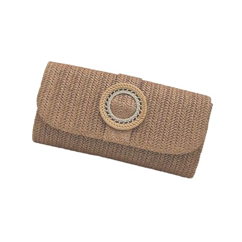 Strohklumpen Handtaschen Für Frauen Mädchen Abend Clutches Handtasche Handtasche Stroh Schulter Crossbody Summers Beach Bag Schulterkreuzkörper von FIRSTXIU