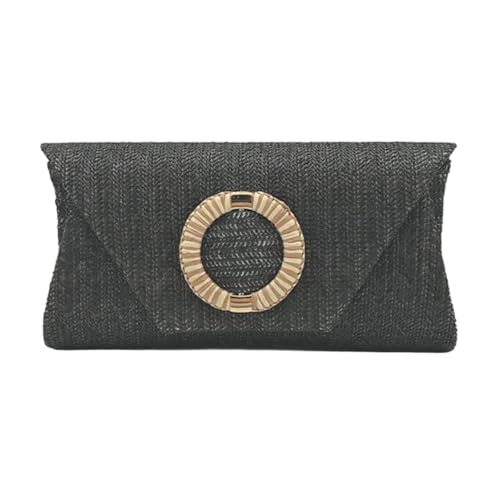 Strohklumpen Handtaschen Für Frauen Mädchen Abend Klauen Geldbeutel Handtasche Stroh Schulter Crossbody Summers Strand Tasche Abend Handtasche von FIRSTXIU