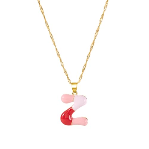 Stylische Anfängliche Anhänger Halskette 55 Cm Kette + 3 Cm Verlängerung Verstellbarer Ketten Halskette Für Tägliche Verschleiß Oder Spezieller Anlass Individueller Wort Benutzerdefinierter Name von FIRSTXIU