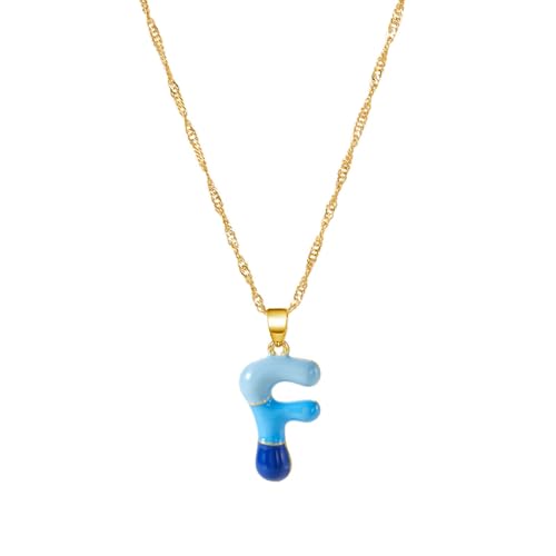 Stylische Anfängliche Anhänger Halskette 55 Cm Kette + 3 Cm Verlängerung Verstellbarer Ketten Halskette Für Tägliche Verschleiß Oder Spezieller Anlass Individueller Wort Benutzerdefinierter Name von FIRSTXIU