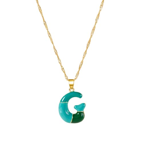 Stylische Anfängliche Anhänger Halskette 55 Cm Kette + 3 Cm Verlängerung Verstellbarer Ketten Halskette Für Tägliche Verschleiß Oder Spezieller Anlass Individueller Wort Benutzerdefinierter Name von FIRSTXIU