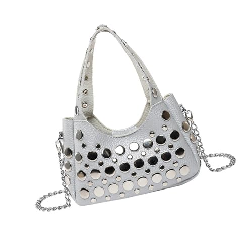 Trendige Besetzte Umhängetasche Für Frauen Stilvolle Crossbody Handtasche Mit Abnehmbarem Kettenriemenpendlertasche Für Arbeitsreise PU Schulter Trendige Besetzte Umhängetasche Für Frauen Stilvolle Crossbody Handtasche Mit Abnehmbarem Kettenriemenpendlertasche Für Arbeitsreise PU Schulter von FIRSTXIU