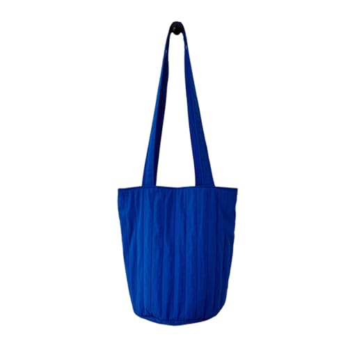 Trendy Falten Streifen Handheld Käuferin Beutel Faltbare Kompakte Umhängetasche Polyester Unterarm Pack Für Frauen Modische Freizeitbalken von FIRSTXIU