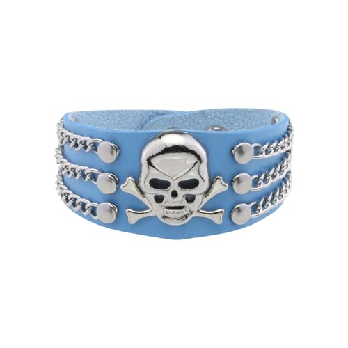 Trendy Skull Metall Armband Robuste Materialien Die Sowohl Für Männer Als Auch Für Frauen Geeignet Sind Die Individuelle Stile Täglich Lieben Einzigartige Designs Schmuck Verwenden von FIRSTXIU