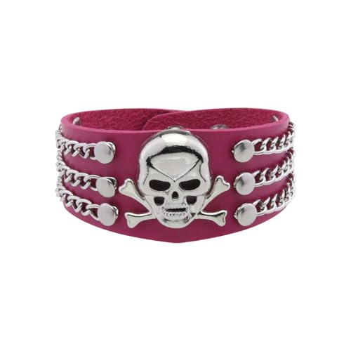 Trendy Skull Metall Armband Robuste Materialien Die Sowohl Für Männer Als Auch Für Frauen Geeignet Sind Die Individuelle Stile Täglich Lieben Einzigartige Designs Schmuck Verwenden von FIRSTXIU