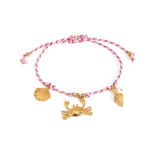 Unisex Marine Geflochtene Kabelschmuck Mit Meereszauber Flexible Größen Sie Stilvolles Armband Für Lässige Oder Formelle Tragen Von Seetschalen Verstellbarer Handgelenkschmuck von FIRSTXIU