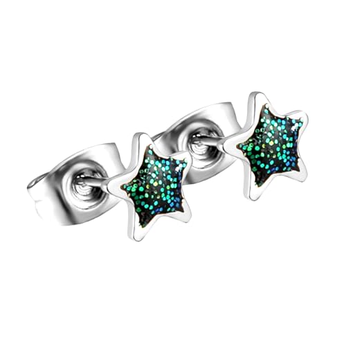 Verspielte Star Ohrohrschstene Star Earings Mode Schmuck Stilvolle Ohrpiercings Geeignet Für Jugendliche Frauen Lässige Outfits Legierungsohrringe von FIRSTXIU