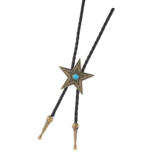 Verstellbare Bolotie Für Männer Frauen Western Halskette Accessoire Für Partys Hochzeit Kostümveranstaltung Mit Legierungstern Anhänger Verstellbarer Krawattengeschenk von FIRSTXIU
