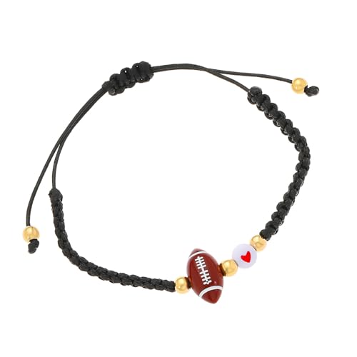 Verstellbares Sportarmband Mit Fußball Tennis Perlen Designs Vielseitige Themenbezogene Handkette Für Männer Frauen Fan Geschenk von FIRSTXIU