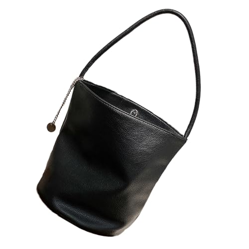 Women Eimer Bag Korean Styles Achselhöhle PU Leder Schulter Handtasche All Matching Unterarm Für Einkaufsarbeit Frauen Eimer PU Leder Schulter Trend Handtasche Korean Styles Achselhöhle von FIRSTXIU