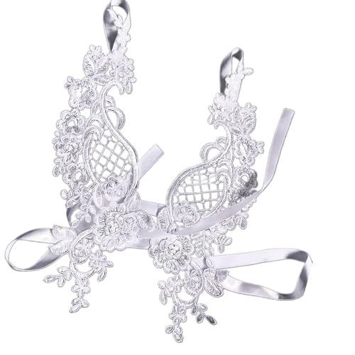 Zarte Stickereiblüten Fußkettchen Mit Blattrebenmuster Spitze Fußkette Für Strand Hochzeiten Themenzubehör Spitzenfest Fuß Schmuck Schmuck von FIRSTXIU