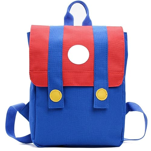 FISAPBXC Marrio Rucksäcke, Marrio Kinderrucksack Marrio Cartoon Büchertasche Süß Kindergartentasche Unisex Rucksack Tasche Mode Anime Schultaschen Wasserdicht Daypack für Kinder Geschenk von FISAPBXC