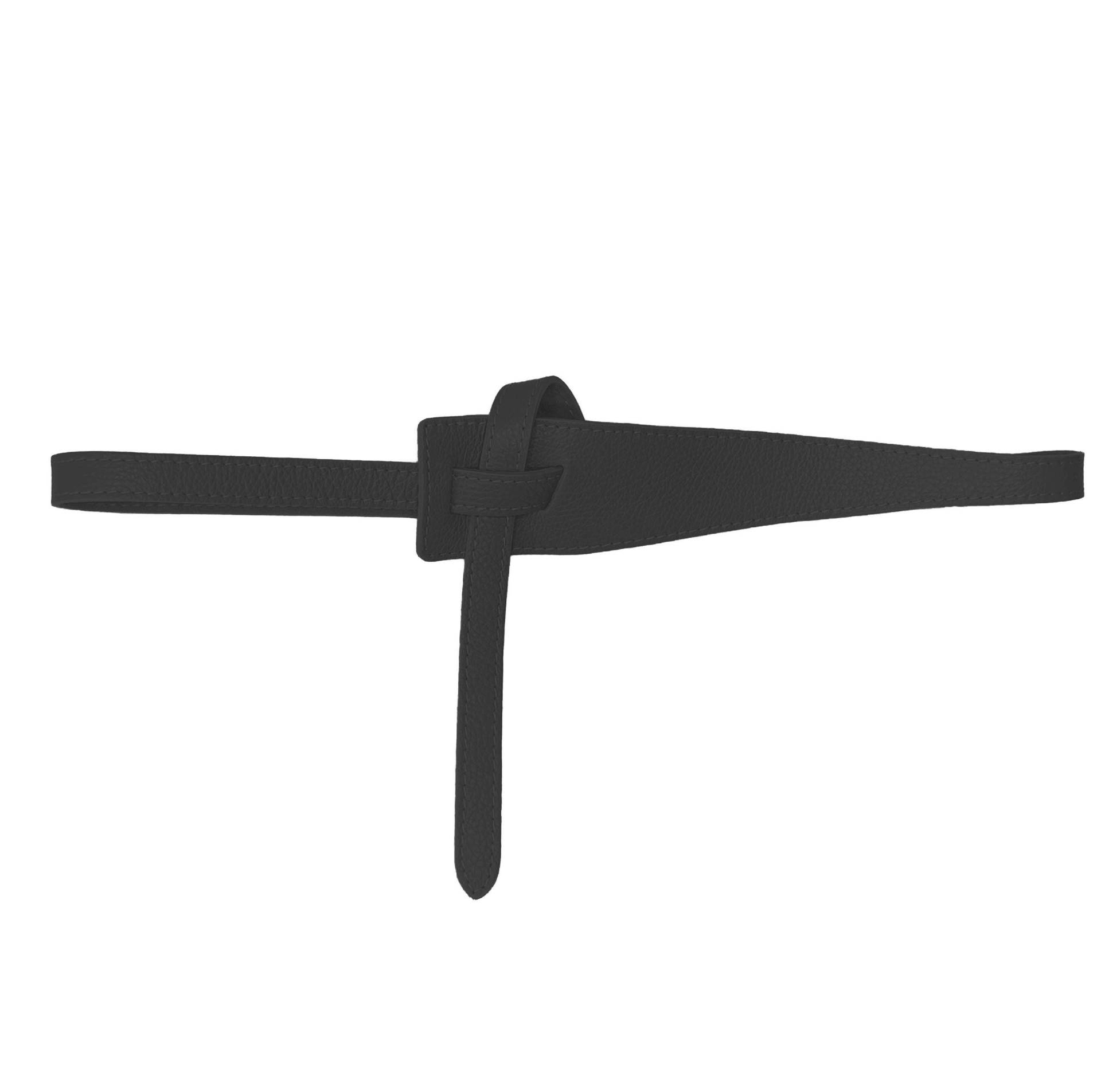 Fishinthesea - Blazer Gürtel Schwarz Retro Vintage Schmaler Eleganter Taillengürtel Premium Echt Leder 117cm von FISHINTHESEAShop