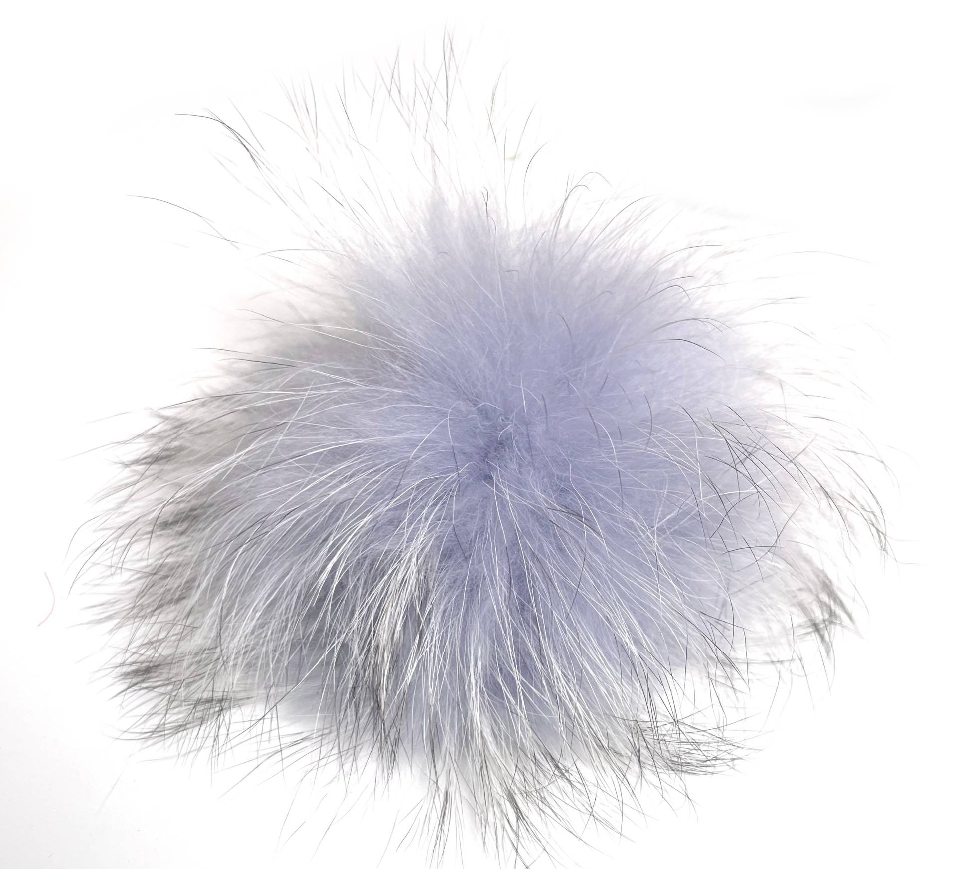 Fishinthesea - Pompom 17/19cm Lavender Diy Mit Druckknopf Leicht Zum Anbringen Abnehmbarer Pompom Für Strickmütze von FISHINTHESEAShop