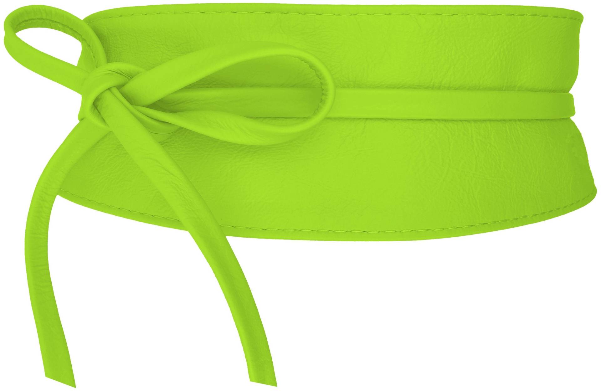 Fishinthesea - The Obi Belt- Lime Wickelgürtel Premium Echt Leder Taillengürtel Rindsleder Bindegürtel Länge 270 cm von FISHINTHESEAShop
