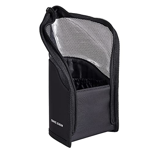 Make-up Pinsel Tasche,Tragbare Reise Make Up Pinsel Tasche Reißverschluss Mäppchen Wasserdichter Vertikaler Reißverschluss für Frauen und Mädchen von FISHSHOP