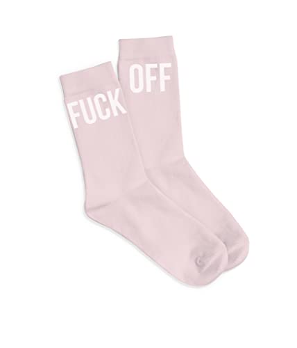 Fisura - Original "F*** off" Socken für Frauen in Pink. Geschenk-Socken. Ein Paar hohe Socken. Zusammensetzung: Baumwolle und Polyester. Größe: 35-41. von FISURA