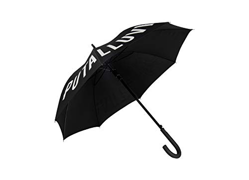 FISURA - Großer Regenschirm "P*ta lluvia". Jugendschirm in schwarz. Automatischer Regenschirm mit Knopf. Starker winddichter Regenschirm. 106 Zentimeter im Durchmesser. von FISURA