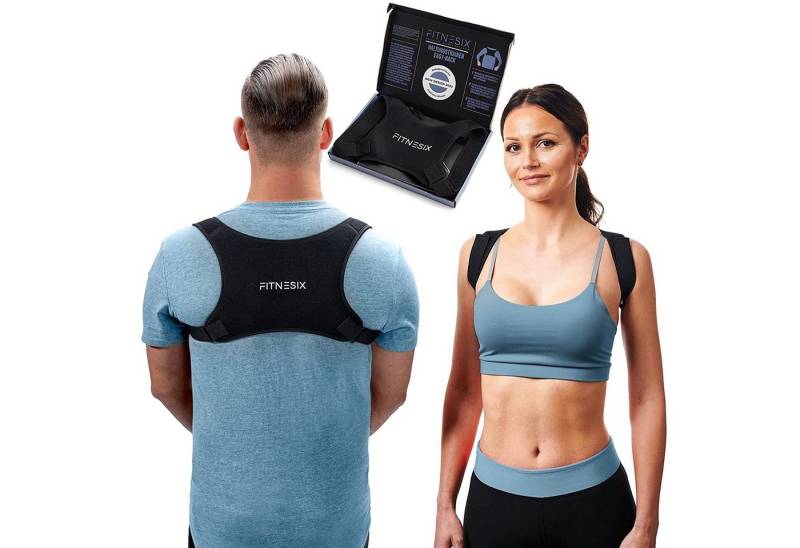 FITNESIX Rückenbandage Rücken Geradehalter Haltungskorrektur Rückengurt Rückenbandage, in 3 Ausführungen von FITNESIX