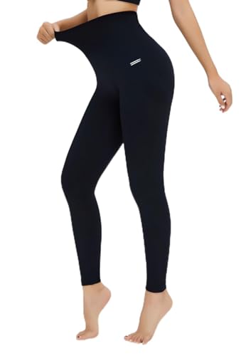 FITNESS4HAPPYNESS Leggings Damen High Waist Schwarz - Arabesque S - Seamless Blickdicht Scrunch Leggins Hose mit Bauchkontrolle für Sport Yoga Gym von FITNESS4HAPPYNESS