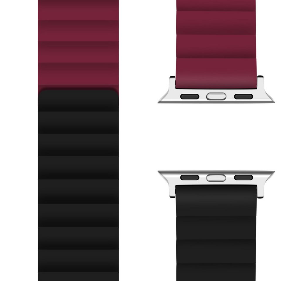 FITSU Smartwatch-Armband Wechselarmband für Apple Watch Armband mit Magnetverschluss Series 1-9, Armband für Apple Watch Series 9 8 7 6 SE 5 4 3 2, 38 mm - 49 mm FITSU Smartwatch-Armband Wechselarmband für Apple Watch Armband mit Magnetverschluss Series 1-9, Armband für Apple Watch Series 9 8 7 6 SE 5 4 3 2, 38 mm - 49 mm von FITSU