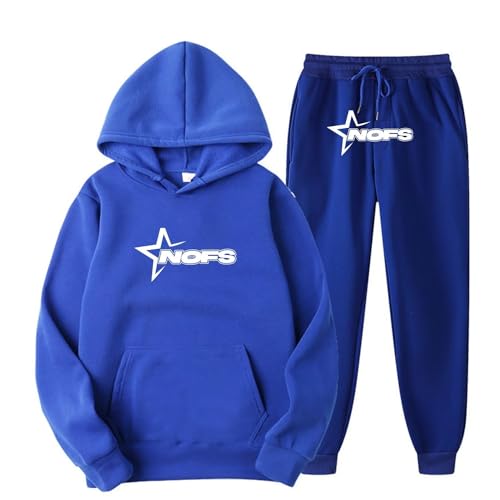 Corteiz 2-Piece Hoodie, NOFS Sports Suit,Men's Jogging Suit, Tracksuit, Sports Suit, Letter Print Loose Hoodies and Jogging Bottoms, Y2K for Men, Y2K Hip Hop Streetwear, Unisex von FITTAR