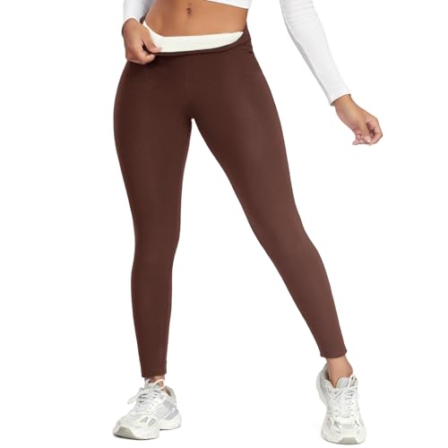 FITTOO Thermo Leggings Damen Winter Gefütterte Leggings High Waist Blickdicht Leggins Lang Warme Leggins Thermoleggins Yogahose Strumpfhose für Alltag von FITTOO