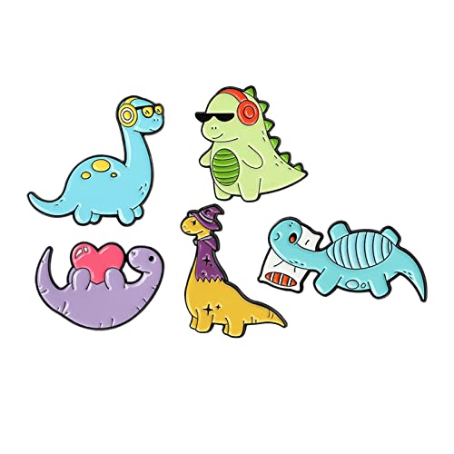 FITYLE 5 süße Dinosaurier Anstecknadeln Sets Cartoon Broschen Neuheit Pin Abzeichen Geschenk für Kinder Mädchen Frauen Kleidung Taschen Rucksäcke DIY FITYLE 5 süße Dinosaurier Anstecknadeln Sets Cartoon Broschen Neuheit Pin Abzeichen Geschenk für Kinder Mädchen Frauen Kleidung Taschen Rucksäcke DIY von LOL-FUN