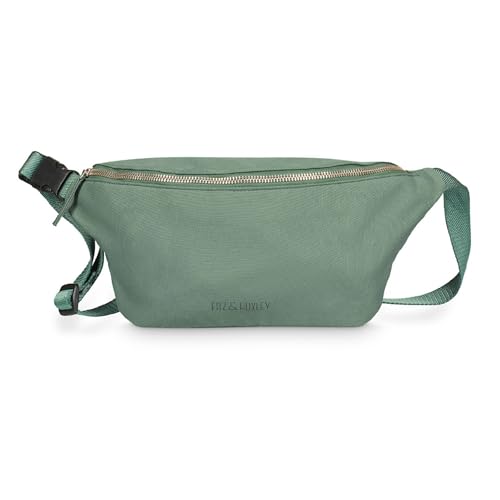 Fitz&Huxley Ocean Hip Bauchtasche aus recyceltem Ocean Plastic – Crossbody & Umhängetasche Damen & Herren – Wasserabweisend, Nachhaltig, Stylisch – Gürteltasche mit Anti-Diebstahlfach - Agave Fitz&Huxley Ocean Hip Bauchtasche aus recyceltem Ocean Plastic – Crossbody & Umhängetasche Damen & Herren – Wasserabweisend, Nachhaltig, Stylisch – Gürteltasche mit Anti-Diebstahlfach - Agave von FITZ & HUXLEY