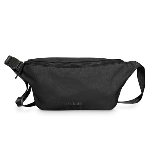 Fitz&Huxley Ocean Hip Bauchtasche aus recyceltem Ocean Plastic – Crossbody & Umhängetasche Damen & Herren – Wasserabweisend, Nachhaltig, Stylisch – Gürteltasche mit Anti-Diebstahlfach - Black Fitz&Huxley Ocean Hip Bauchtasche aus recyceltem Ocean Plastic – Crossbody & Umhängetasche Damen & Herren – Wasserabweisend, Nachhaltig, Stylisch – Gürteltasche mit Anti-Diebstahlfach - Black von FITZ & HUXLEY