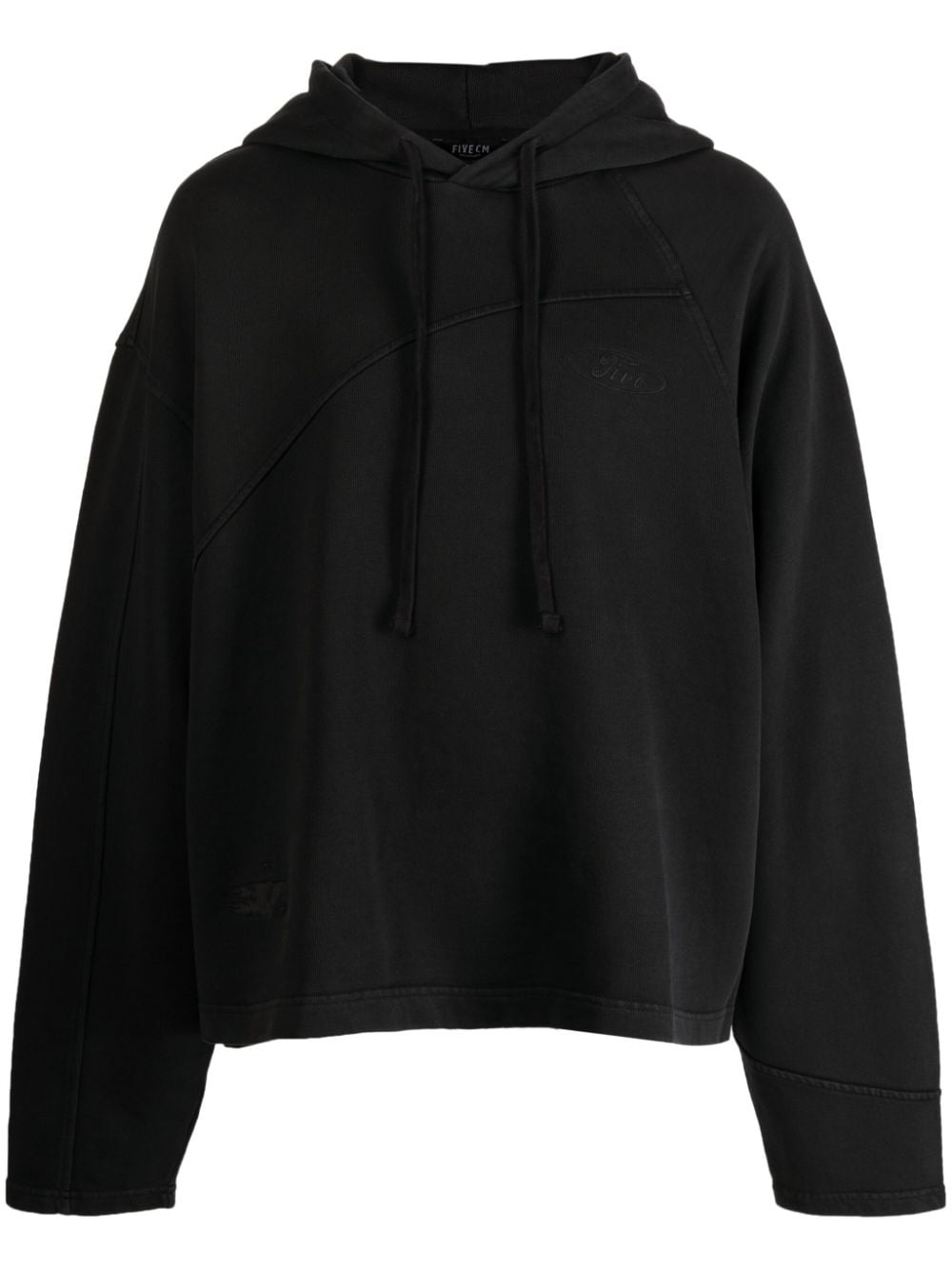 FIVE CM Hoodie mit Logo-Stickerei - Schwarz von FIVE CM